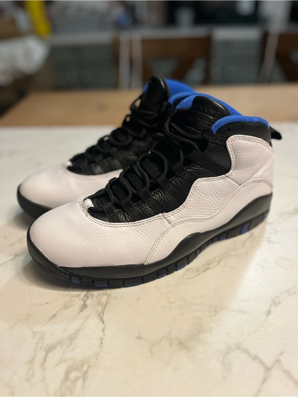 Air Jordan 10 Orlando Size 10 — White, Black & Blue